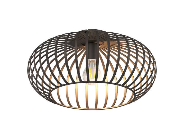 Globo Deckenleuchte, Rostfarben, Metall, Lampen & Leuchten, Innenbeleuchtung, Deckenlampe, Deckenlampen