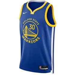 Nike, Herren, Fussballtrikot, Golden State Warriors Icon Edition 2022/23 Dri-FIT NBA Swingman Jersey (S), Blau