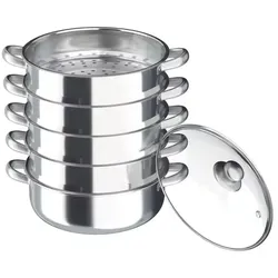 5-lagiger Edelstahl-Dampfgarer mit Ø30cm