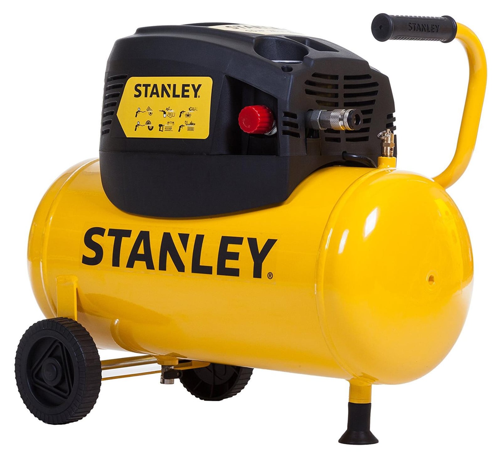 Stanley olievrije compressor 24 liter 8 bar