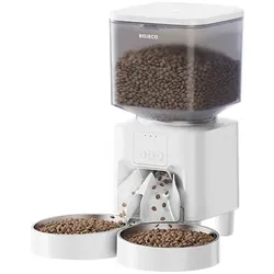 ROJECO Doppel-Futterautomat mit WLAN, 4,5 l