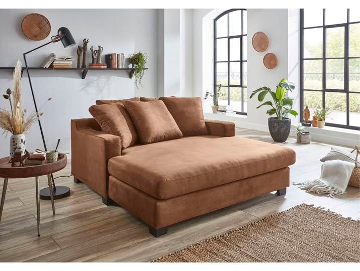 Big-Sofa OTTO HOME Nobel , braun, B:158cm H:89cm T:173cm, Sofas, Big-Sofa, Megasessel, Loveseat, inkl. 5 Rückenkissen, frei im Raum stellbar
