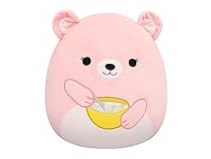 Jazwares Hominy l’Ourse Tenant Un Bol de céréales Original Squishmallows de 30 cm