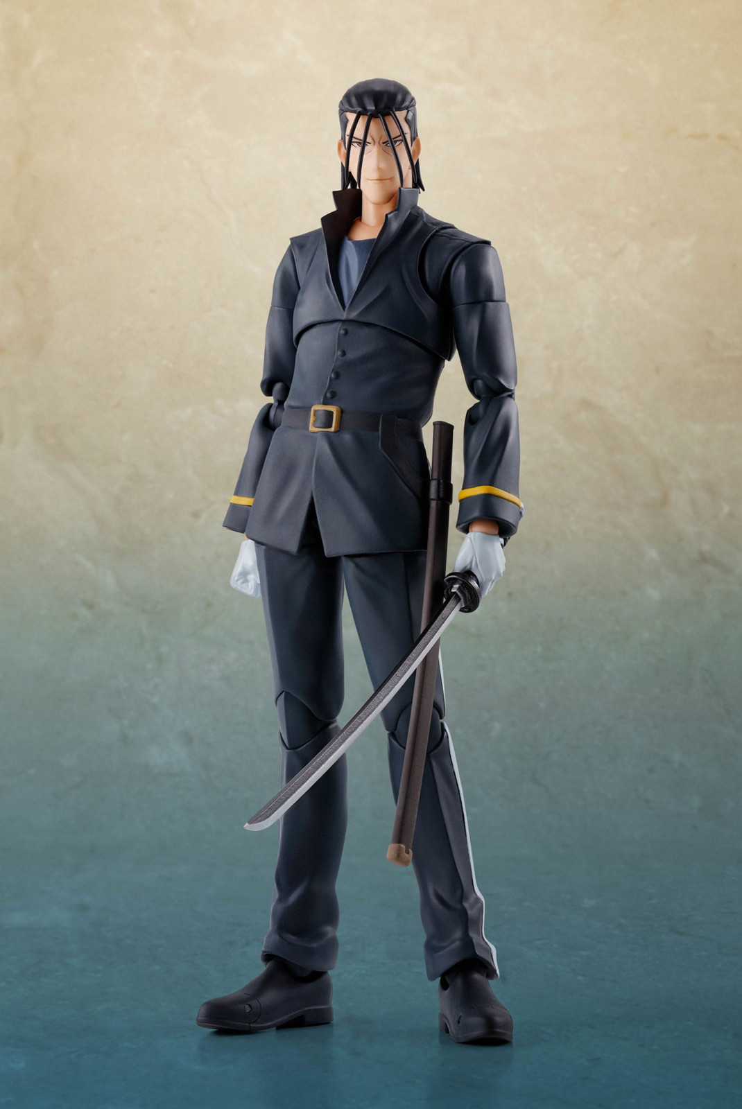 Bandai Tamashii Nations S.H. Figuarts Hajime Saito Rurouni Kenshin Meiji Swordsman actiefiguur, 17 cm