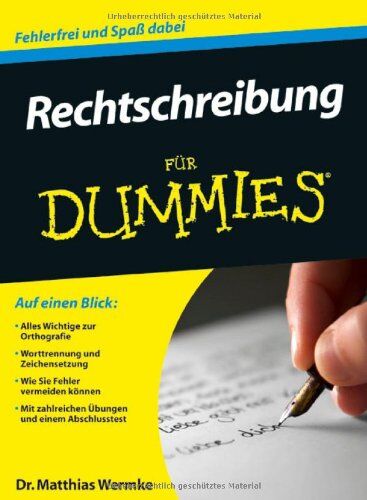 Matthias Wermke - Rechtschreibung für Dummies (Fur Dummies) - Preis vom 13.10.2026 11:25:28 h