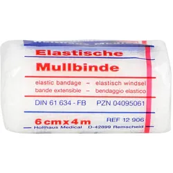 Mullbinden 4mx6 cm elastisch