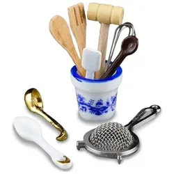Reutter, Miniaturen, 001.408/5 - Küchenutensilien "Zwiebel Gold", Miniatur