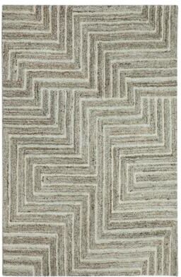 Terra by Obeetee Dunes Tetris Natural Rug