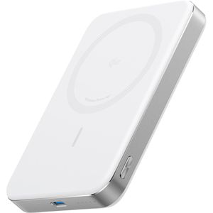 Anker Powerbank MagGo Slim, 10000mAh, USB-C, MagSafe, weiß, Ladeleistung 30 Watt