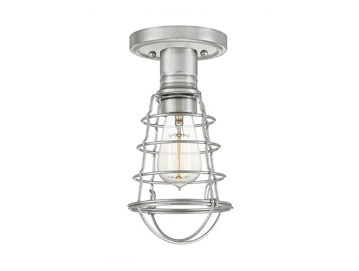 Deckenleuchte Mixon Ø 15cm Silber/Silber Stahl, lackiert Glühlampe E27