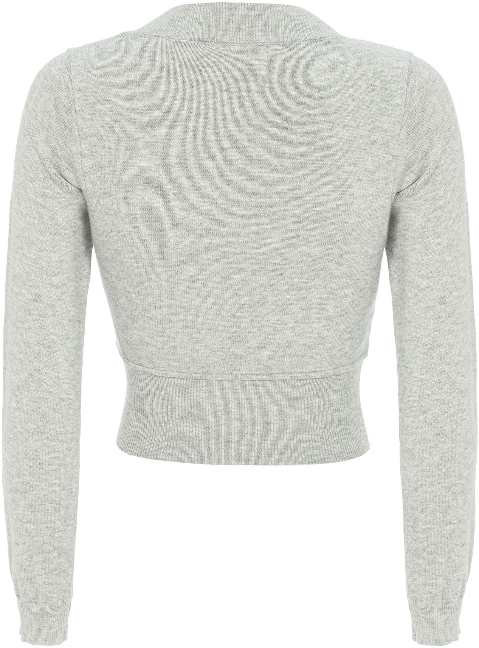 V-Ausschnitt-Pullover CIPO & BAXX "WP233", Damen, Gr. L, grau, Casual, regular fit, V-Ausschnitt, Pullover V-Ausschnitt-Pullover, mit V-Ausschnitt