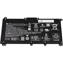 HP Akku 41.04Wh (3440 mAh), Notebook Akku, Schwarz