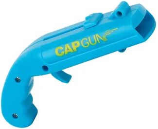 Cozy Casa Charm Cap Gun Bottle Opener Beer Bottle Opener With Bottle Cap Launcher blue