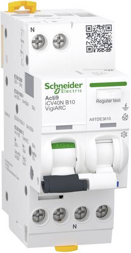 Schneider Electric A9TDE3610 Fehlerlichtbogen-Schutzeinrichtung 2polig 0.03A