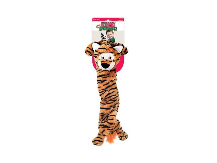 Tier-Beschäftigungsspielzeug KONG Stretchezz Jumbo Tiger X-L , orange, L:70cm Ø:10cm, Fummelspielzeuge, Tier-Beschäftigungsspielzeug