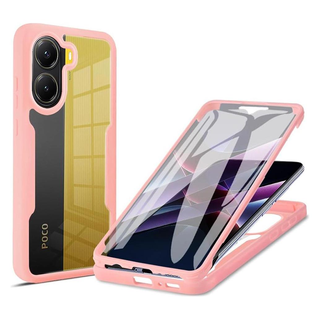 Techsuit - ColorVerse 360 Series + Screen Protector - Xiaomi Poco X7 Pro - Pink (Xiaomi Poco X7 Pro) (56365595)