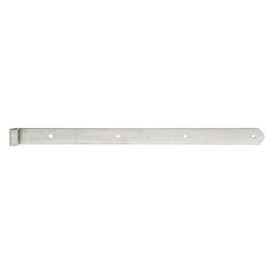 GAH Ladenband Breite 40 mm Länge 600 x 40 mm Stärke 4 mm Edelstahl Ø 13 mm abgerundet (318192)