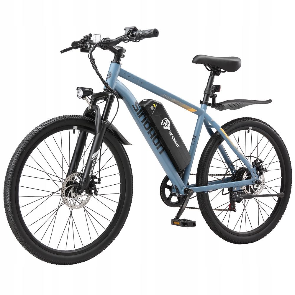 SINOHON EM200D MTB E-bikes Elektrofahrrad 250W Motor 36V 10.4Ah Akku 25km/h 7-Gang Shimano - 60km Reichweite im Assistmodus