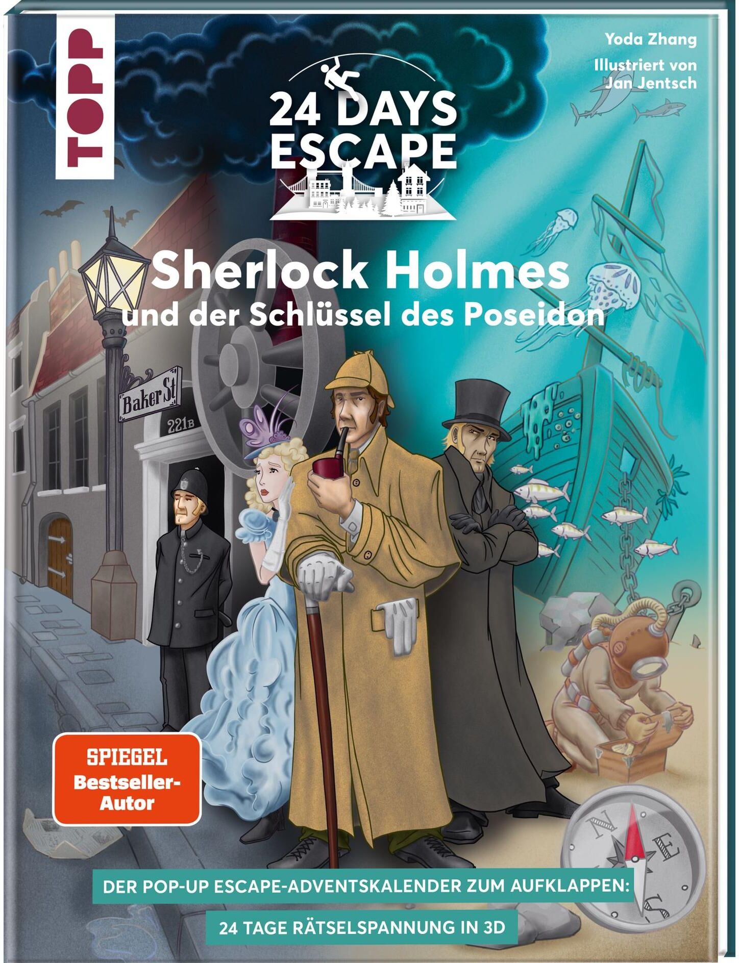 Adventskalender FRECH VERLAG "Adventskalender 24 Days Escape", weiß, neutral, Adventskalender, Adventskalender weiß, neutral Einheitsgröße