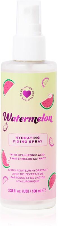 I Heart Revolution Watermelon Dewy Fixing Spray setting spray with moisturising effect shade Watermelon 100 ml