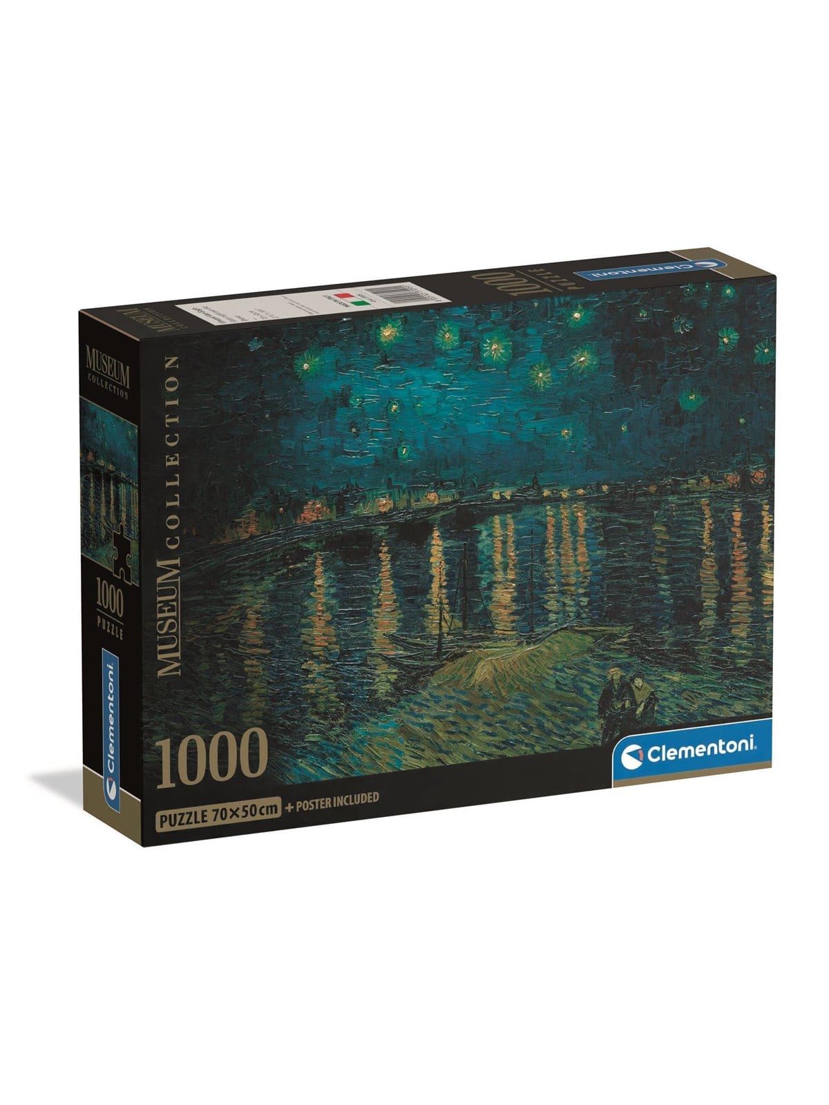 Clementoni Puzzle Museum - S. Night Over The Rhone, 1000 Teile 2D Puzzles