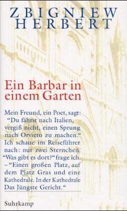 Zbigniew Herbert - Ein Barbar in einem Garten - Preis vom 09.10.2026 07:28:09 h