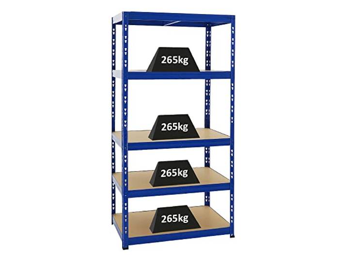 PROREGAL Schwerlastregal Tiger Blau 180x90x60cm für Gesamtlast 1365kg Kellerregal, Steckregal, Garagenregal, Lagerregal