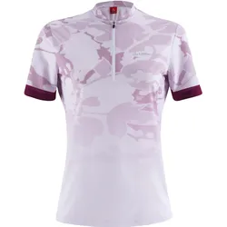 Löffler, Damen, Velotrikot, Illusion Half Zip (M), Weiss, Violett, M