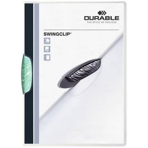 DURABLE 25 Klemmhefter SWINGCLIP dunkelgrün