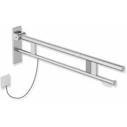 HEWI Stützklappgriff Duo, Design B, System 900, Edelstahl, Ausladung 900 mm