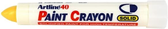 MÃ¤rkkrita Artline 40 Paint Crayon  gul 12st