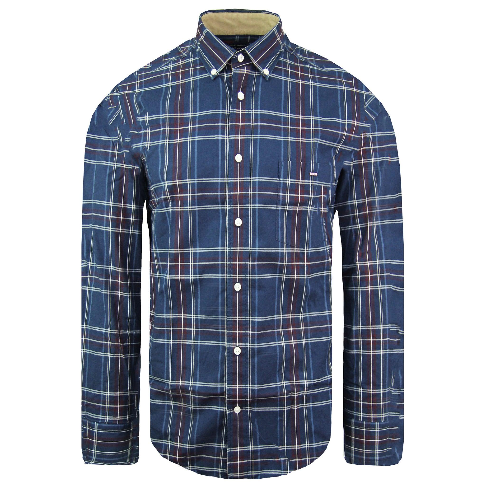 Eden Park Regular Herren Oxford-Hemd in Marineblau