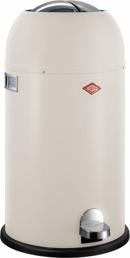 Wesco Kickmaster Treteimer, Abfalleimer, Mülleimer, Stahlblech, Sand Matt, 33 L, 184631-87