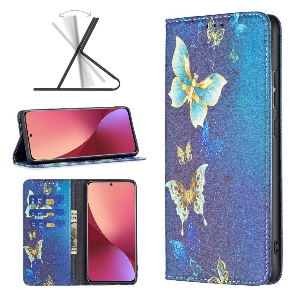 Cover-Discount Xiaomi 12/12X - Flip Case Hülle Schmetterlinge (Xiaomi 12, Xiaomi 12X) (101914124J)