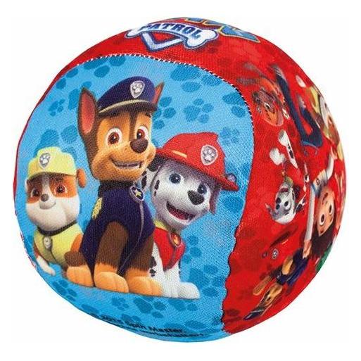 John Softball mit Glocke, Paw Patrol, Ø 10 cm, Rot, Blau, 52877 (52877)