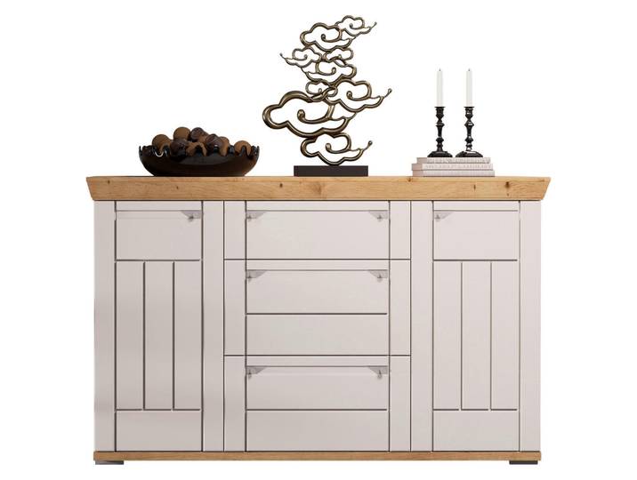 Landscape Sideboard, Kaschmir, Eiche Artisan, 4 Fächer, 3 Schublade(n) Schubladen, 161x100x47 cm, Beimöbel erhältlich, Typenauswahl, Wohnzimmer, Kommoden & Sideboards, Sideboards