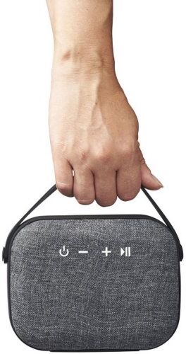Speaker Bluetooth tessuto intrecciato 3W, microfono, autonomia 2h Personalizzate o neutre