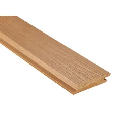 18x103 mm NATURinFORM WPC Fassadenprofil, "Die Gestaltende XL", mit Holzmaserung, leicht gebürstet, eichenbraun, Deckmaß: 99mm
