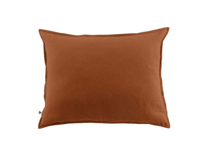 Taie d'oreiller flanelle orange 50x70 cm