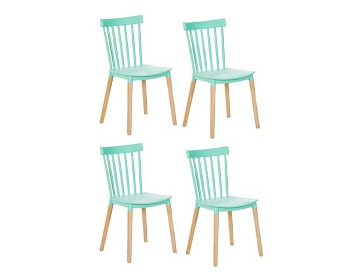 IXMLDAXD Der Stuhl, Modern Farmhouse Dining Room Side Chair Set - Mid Century Design for Kitchen, Living & Bedroom of 2(D,Set of 4)