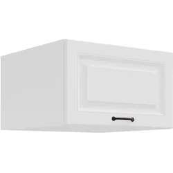 Aufsatzschrank Hochschrank 60 cm STILO Weiss Küchenzeile Küchenblock Küche