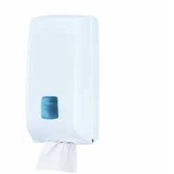 VEPATIM Spender INTRO für gefaltete Tissue Faltwischtücher Putztücher Wischtücher weiß