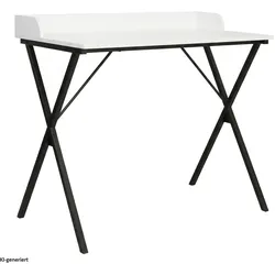 HTI-Living, Schreibtisch, Schreibtisch Cedrik Weiss-Schwarz (90 x 50 x 79 cm)