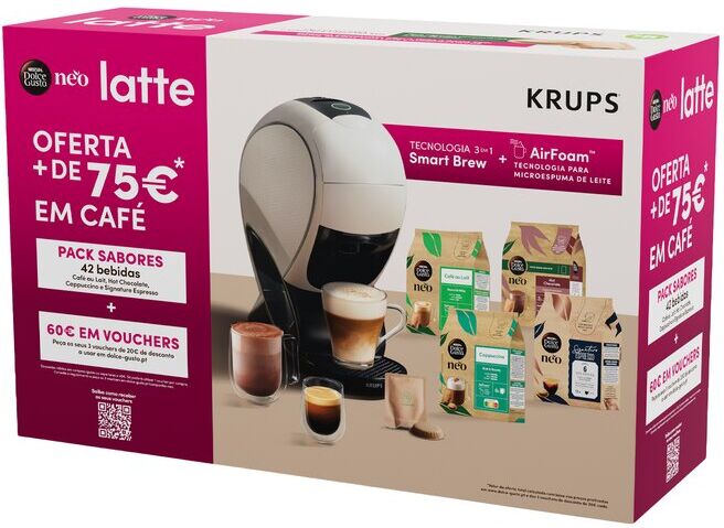 MÁQUINA CAFÉ CÁPSULAS KRUPS DOLCE GUSTO NEO KP8501L