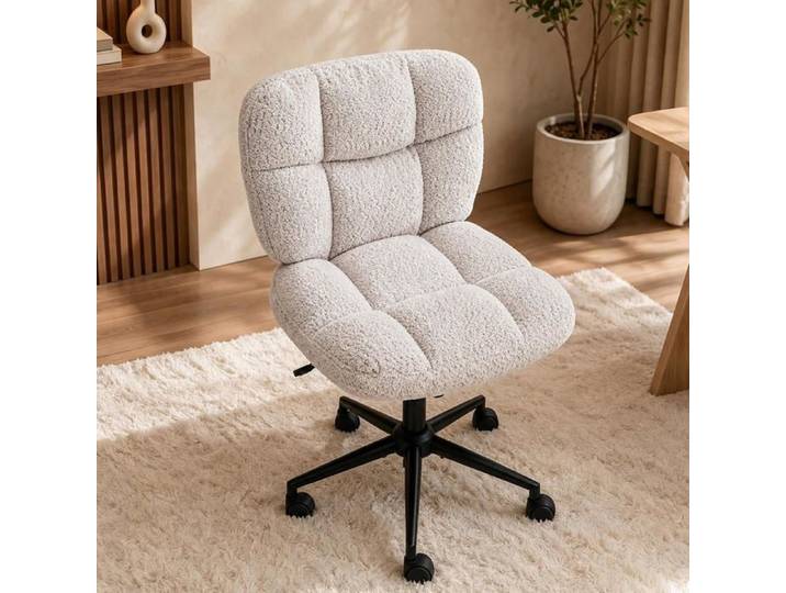 VINGLI Chaise de Bureau sans Accoudoirs Fauteuil Bureau Rembourré et Douillet Chaise Pivotante Siège à Hauteur Réglable Kaki