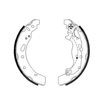 Textar Bremsbackensatz [Hersteller-Nr. 91072100] für Mazda, Mazda (changan)