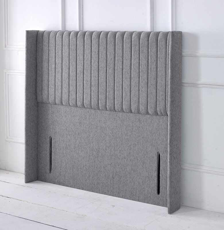 17 Stories Upholstered Chenille Headboard Light Grey Kingsize (5')