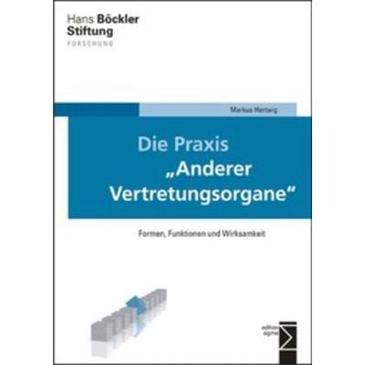 Die Praxis »Anderer Vertretungsorgane«, Taschenbuch von Markus Hertwig, Edition Sigma, 978-3-8360-8722-3