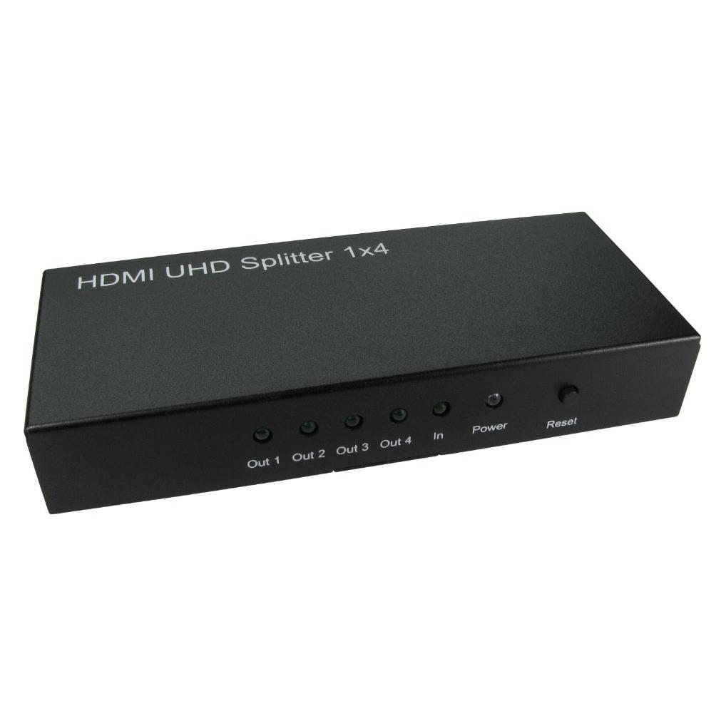 Cables Direct CDL 4 Port HDMI v2.0 Splitter (HD-SP204-HD2)