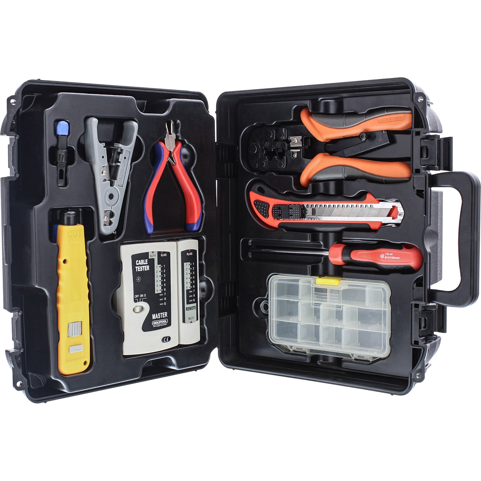 Goldtool Netwerkbasis installatieset LAN met tester